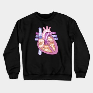 Anatomical heat - human heart Crewneck Sweatshirt